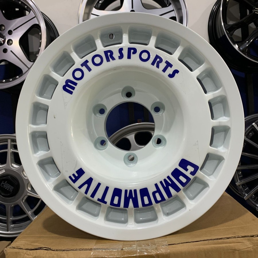 Jual Velg rally r15 baut 6 untuk mobil dilux dc panther h1 strada prado ...