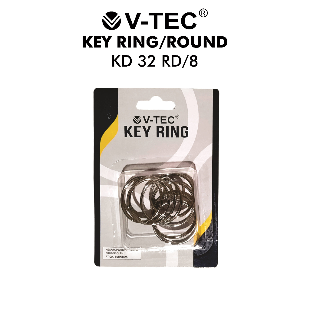 Jual Key Ring V-TEC KR-32 RD/8 Round ( Keychain Ring Gantungan Kunci ...