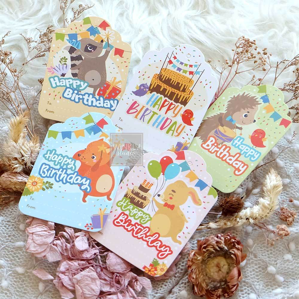 Jual Hang Tag Birthday HBD Hangtag Happy Birthday Mini Kartu Ulang ...