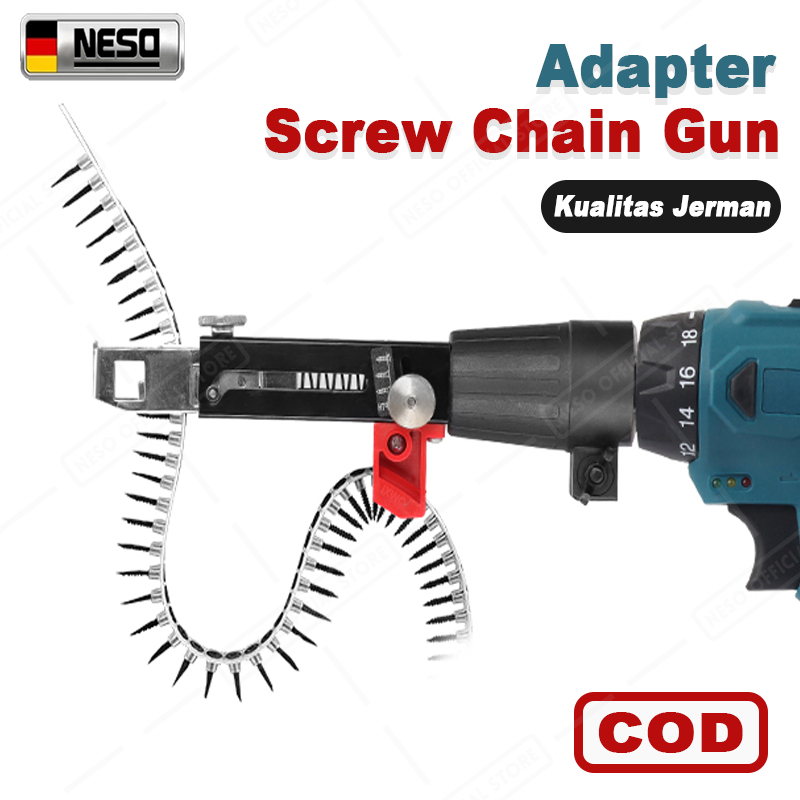Jual NESO Adapter Screw Chain Gun Pistol paku Aksesori rantai Sekrup ...