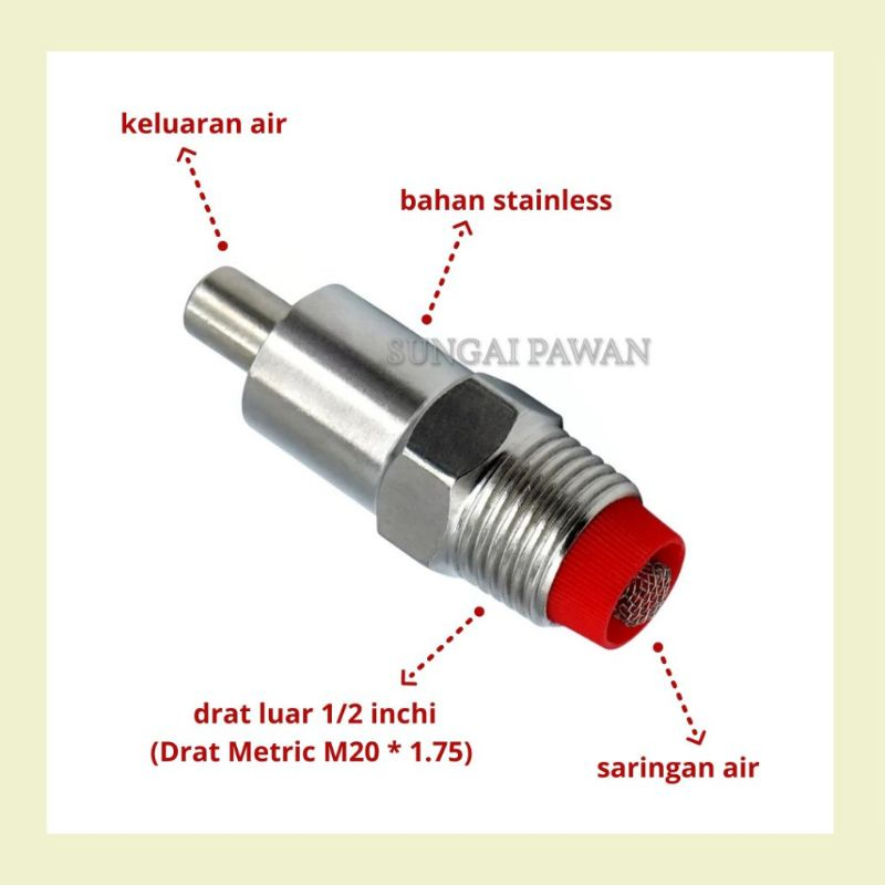 Jual alat minum hewan ternak babi kambing sapi nipple oval drat luar 1/ ...