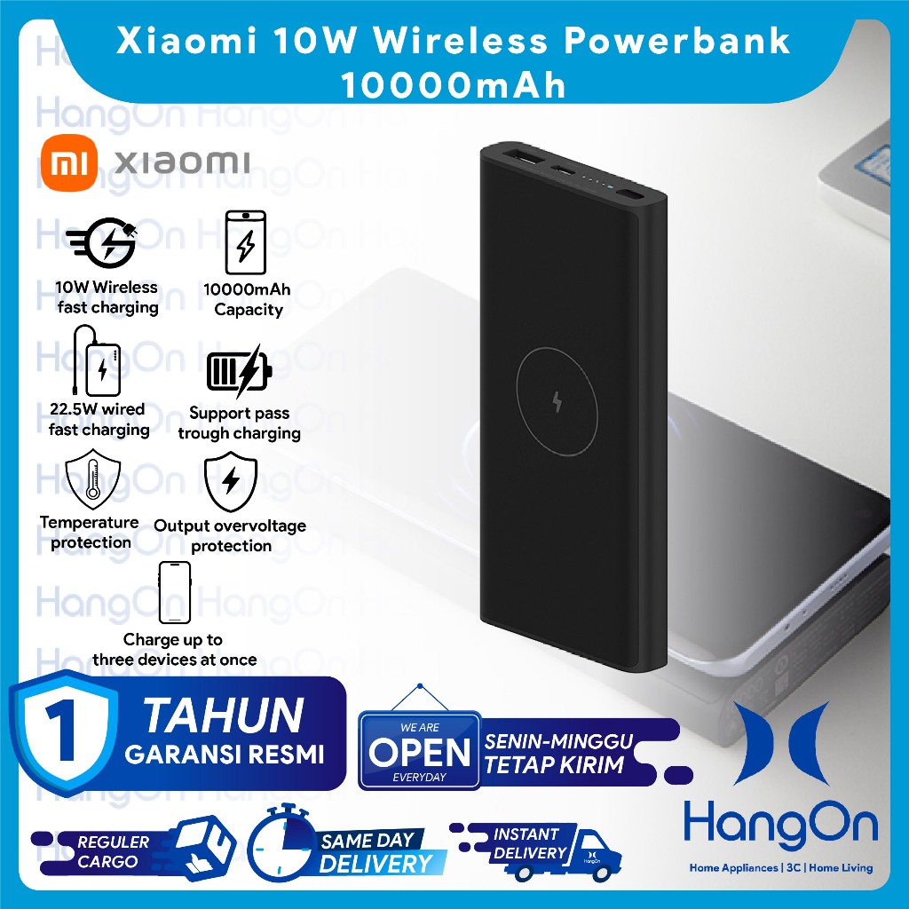 Jual Xiaomi Power Bank 10W Wireless Fast Charging 10000mAh | Shopee ...