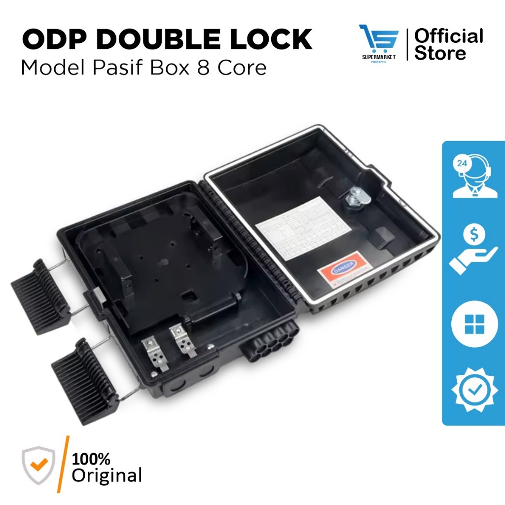 Jual ODP 8 Core Splitter BOX Single Lock - ODP Pole 8 Core Lengkap ...