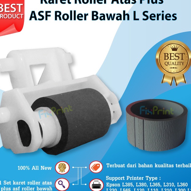 Jual NEW PROMO ASF Roller Bawah Karet Atas Pick Up Roll Penarik Kertas ...