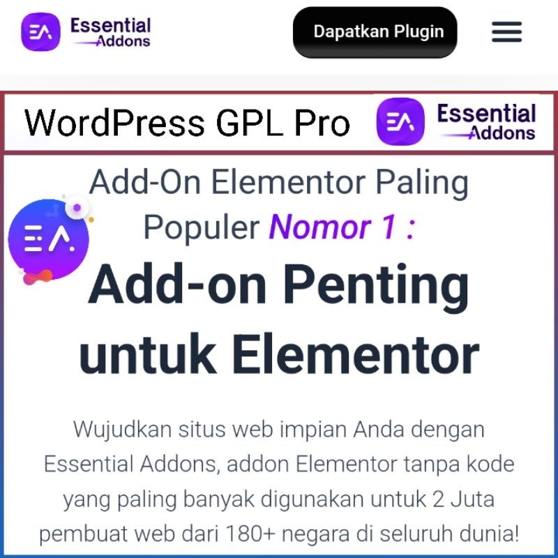 Jual Essential Addons - Most Popular Elements Library For Elementor ...