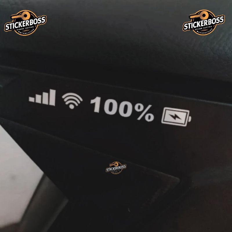 Jual Sticker Motor Sinyal Wifi Persentase Baterai Keren - Sticker ...