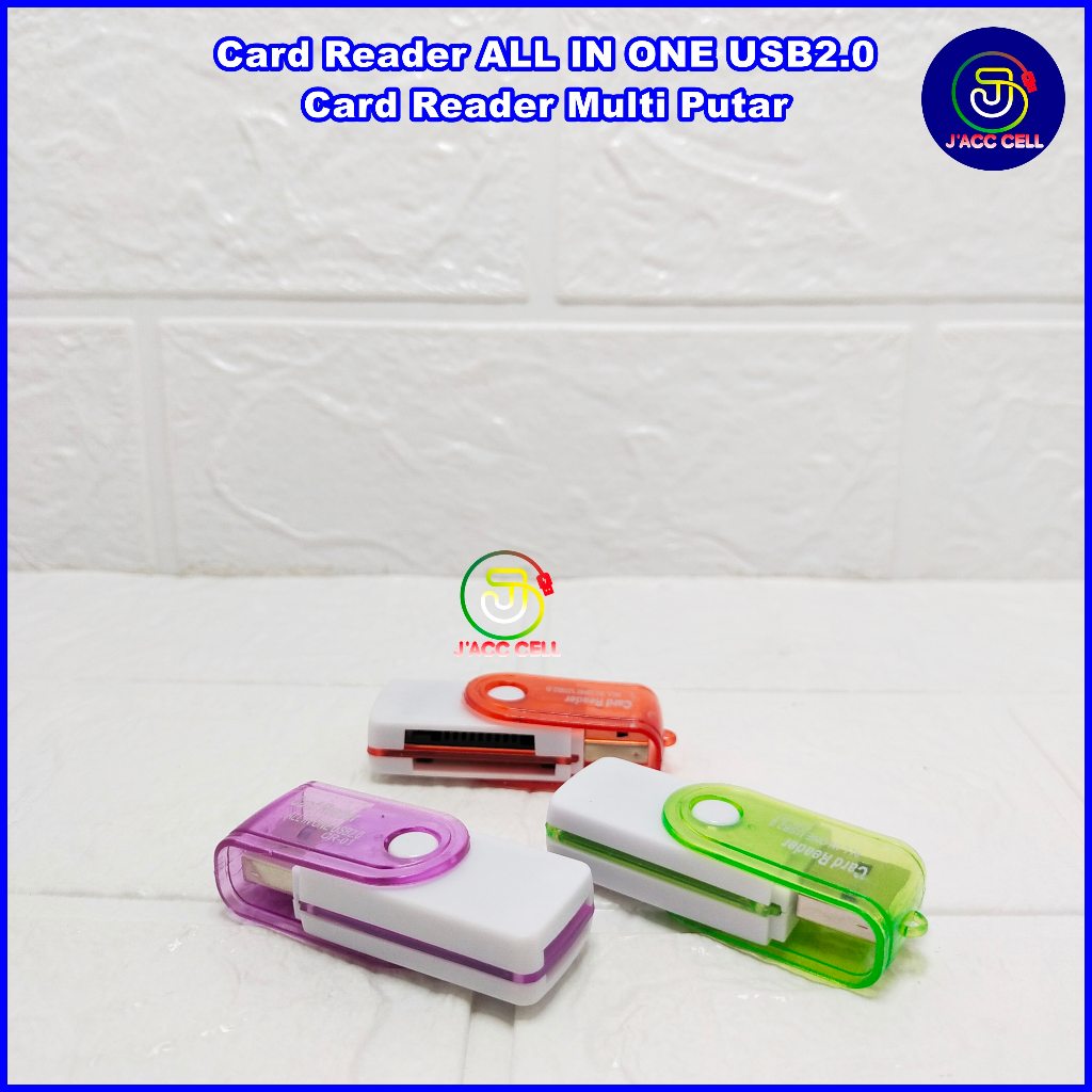 Jual Card Reader 4in1 MicroSD Mini SD Card Convert FlashDisk All in One ...