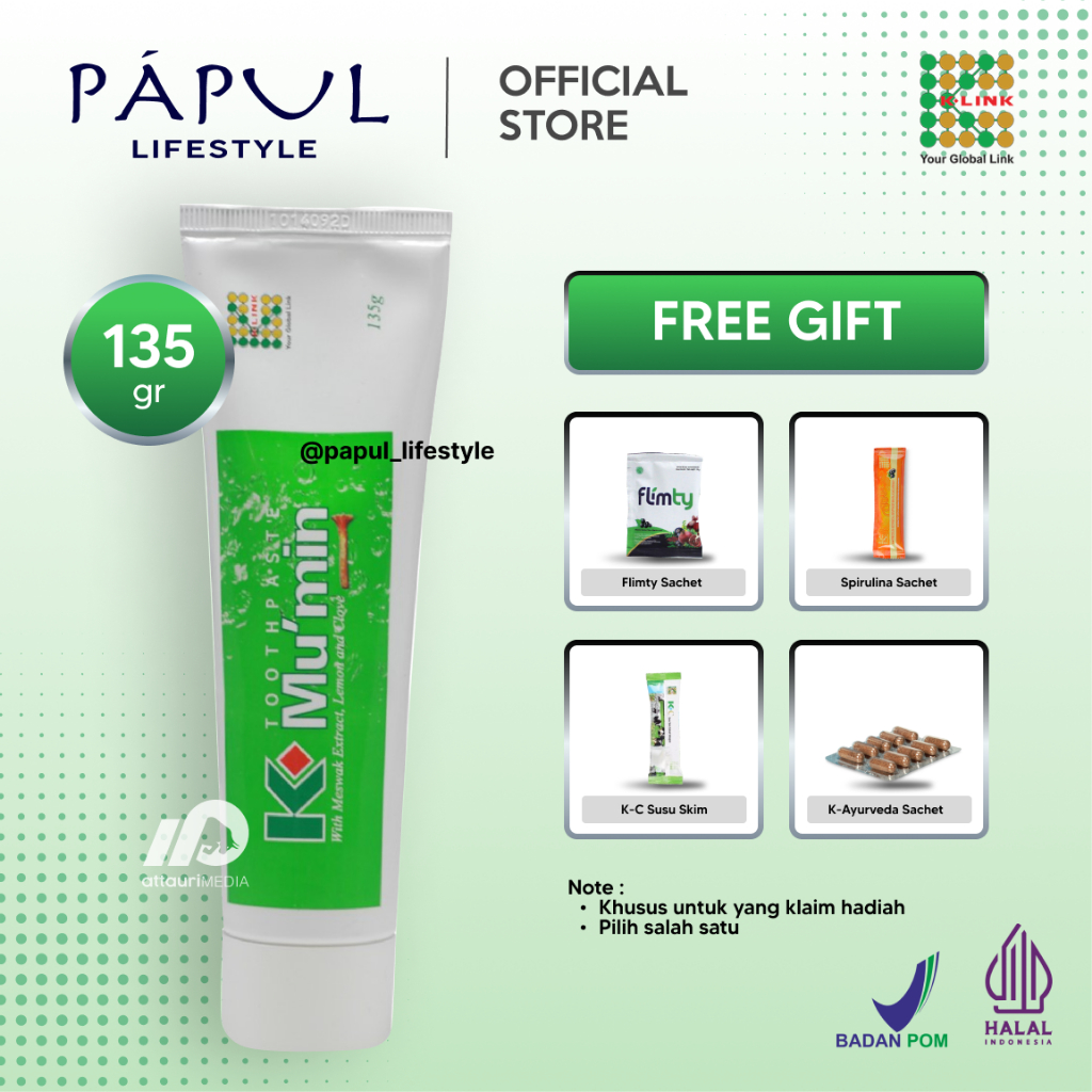 Jual Pasta Gigi K-Mu'min Toothpaste (135 gr) BPOM K Link Original ...