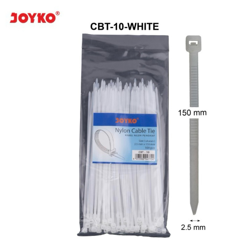 Jual CABLE TIES JOYKO CBT 9 / CBT 10 / CBT 11 / KABEL TIS ( 1pak isi ...