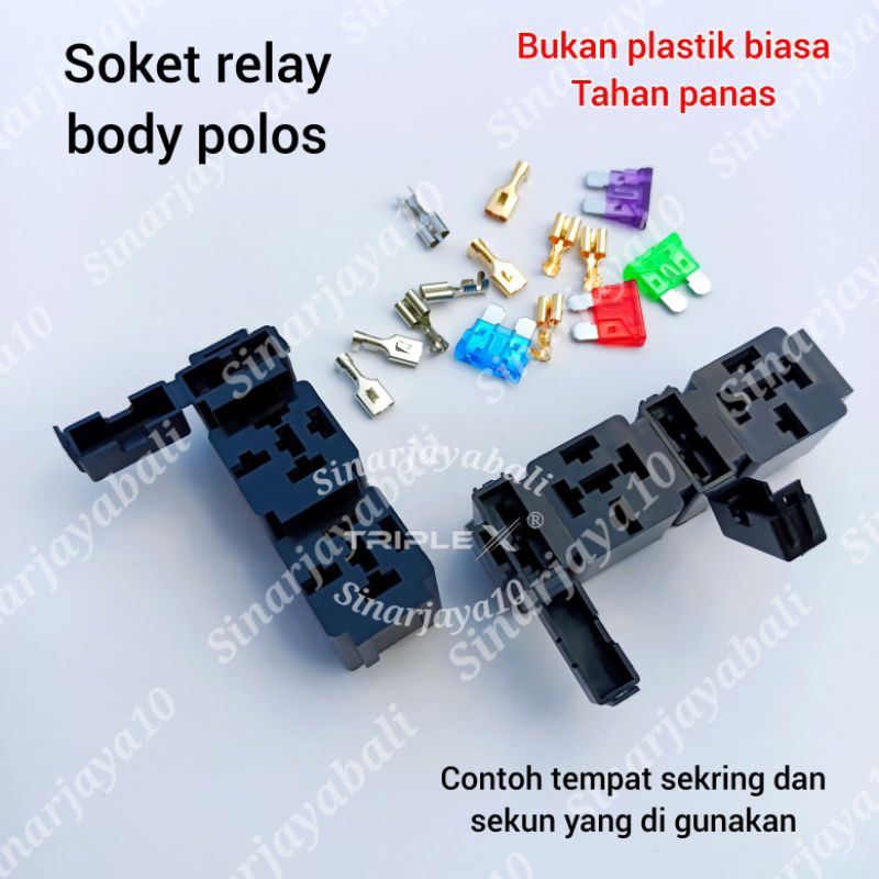 Jual soket relay gandeng socket rellay rumah tempat rilay 4p 5p 4 kaki ...