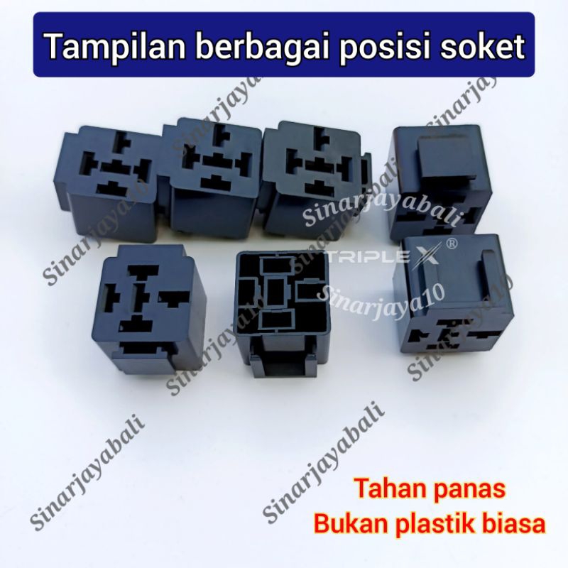 Jual soket relay gandeng socket rellay rumah tempat rilay 4p 5p 4 kaki ...