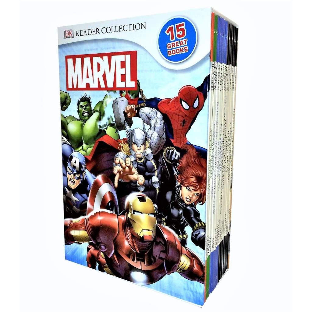 Jual Books Marvel DK Reader Collection 15 Great Books | Shopee Indonesia