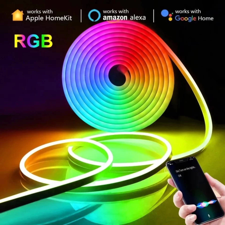 LED NEON FLEX.RUNNING DC24V 5M 10M SENSOR SUARA TINGGAL COLOK AJA | AutoStock