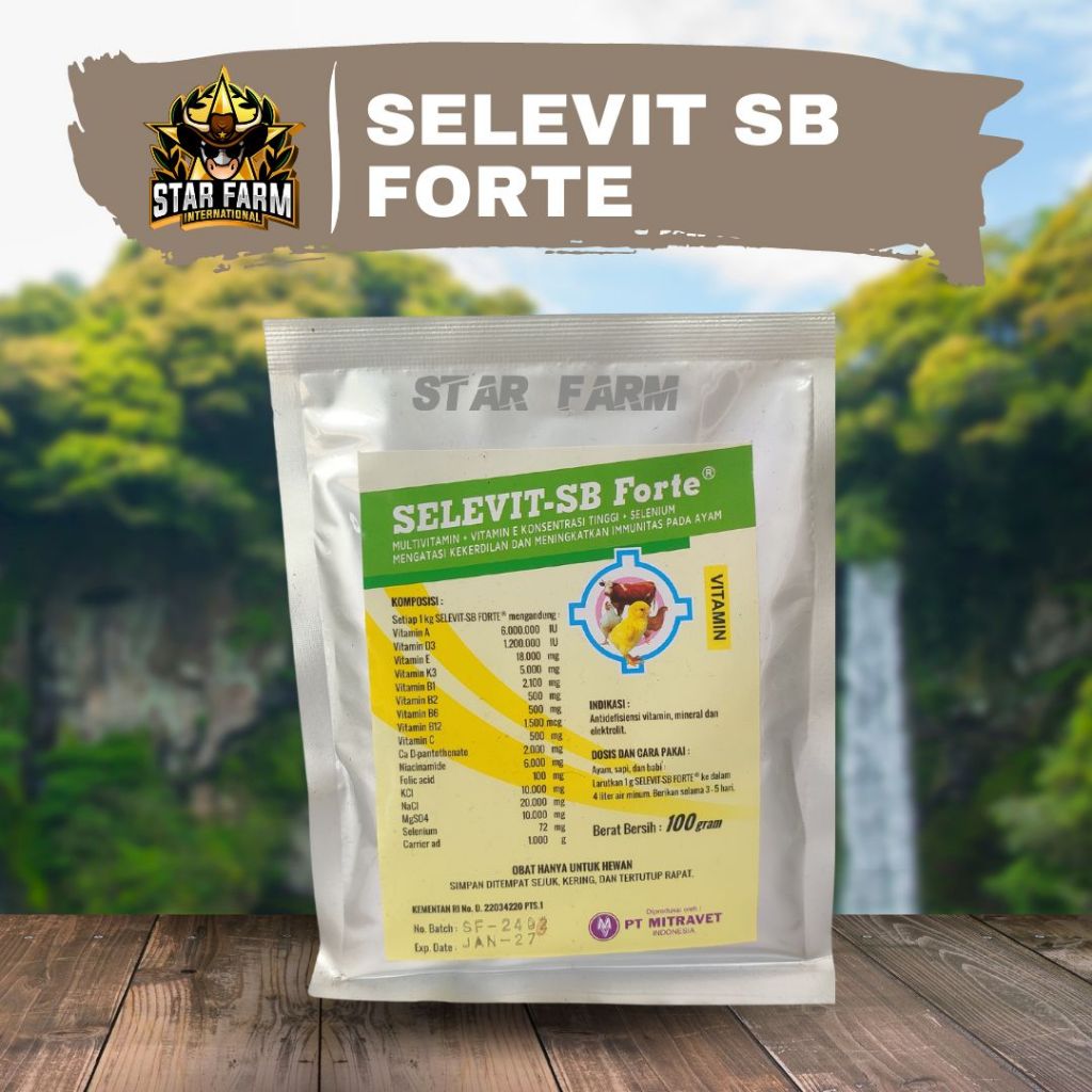 Jual Selevit Sb Forte 100gr, Multivatmin, Vitamin E Dosis Tinggi dan ...