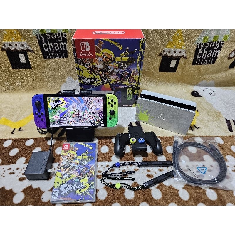 Jual Nintendo switch oled splatoon 3 edition fullset like new | Shopee ...