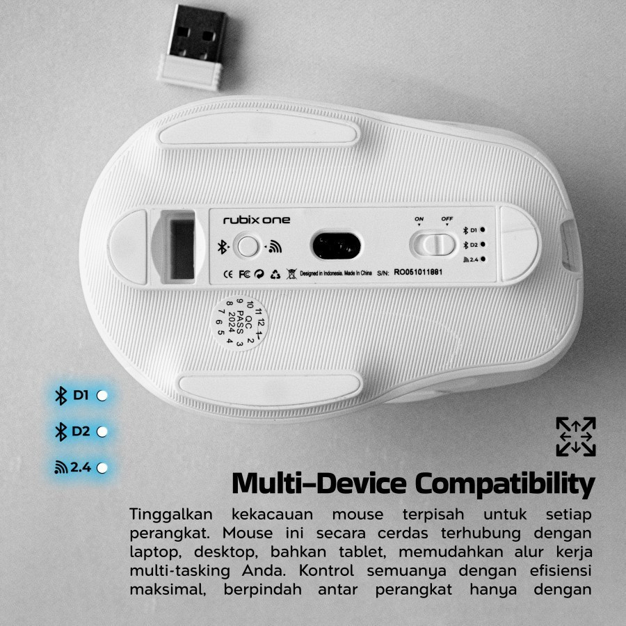 Jual Digital Alliance / DA Rubix One Wireless Office Bluetooth Mouse ...
