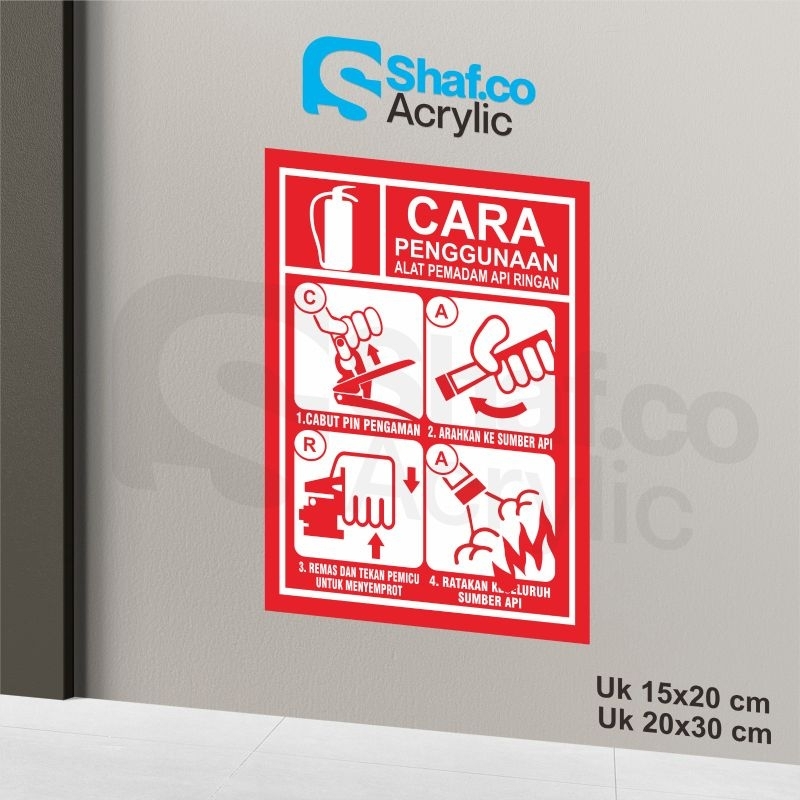Jual STICKER CARA PENGGUNAAN APAR // ACRYLIC // STIKER // RAMBU-RAMBU ...