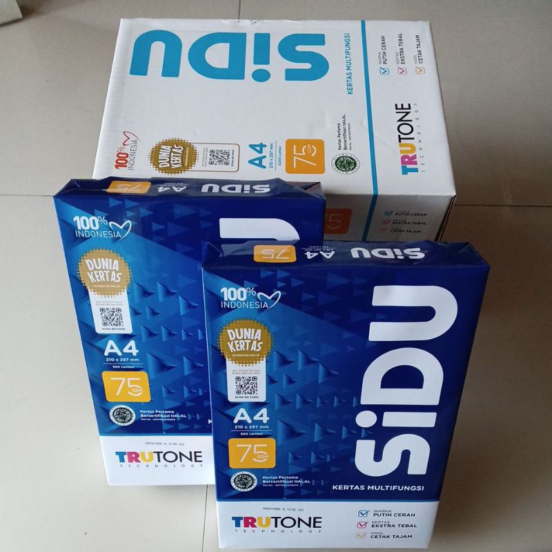 Jual Kertas Hvs A4 Sinar Dunia 75gr ( Dus 5 Rim ) [ Original ] | Shopee