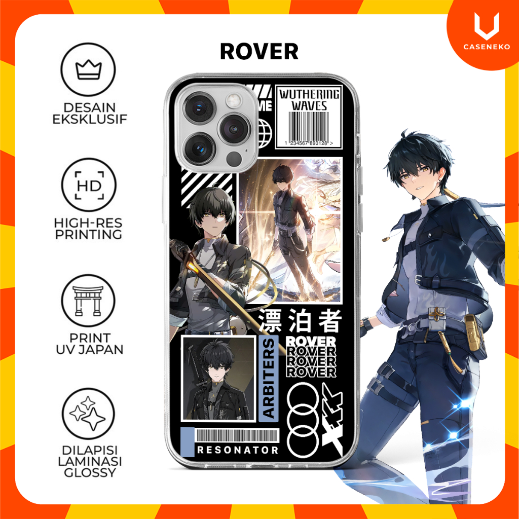 Jual Custom Case Rover Male Wuthering Wave Wuwa Casing HP 2 | Shopee ...