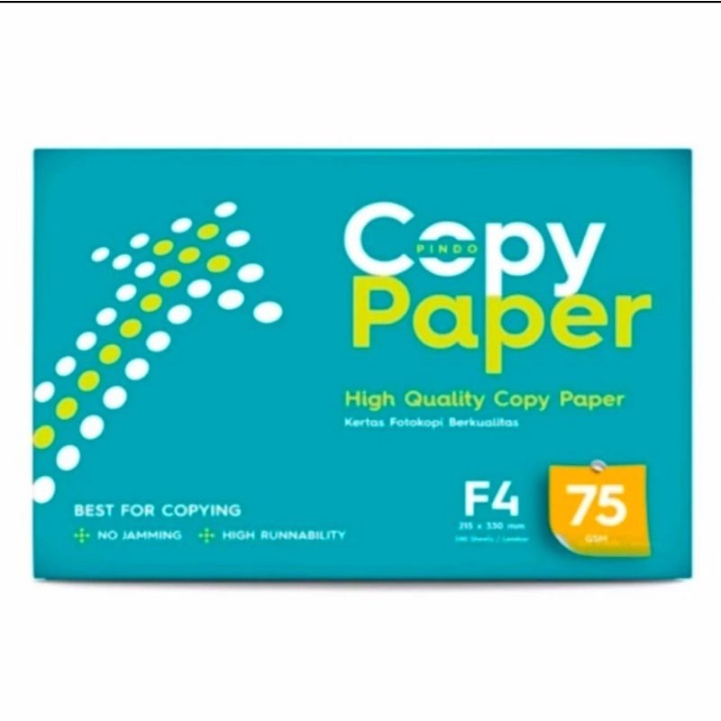 Jual [BISA INSTANT & COD] COPY PAPER HVS F4 75Gsm Tersedia 1 Dus (Isi 5 ...