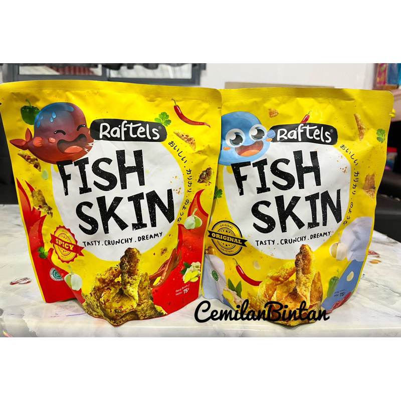 Jual CemilanBintan ( Raftels Fish Skin Crunchy 75gram Enak) | Shopee ...