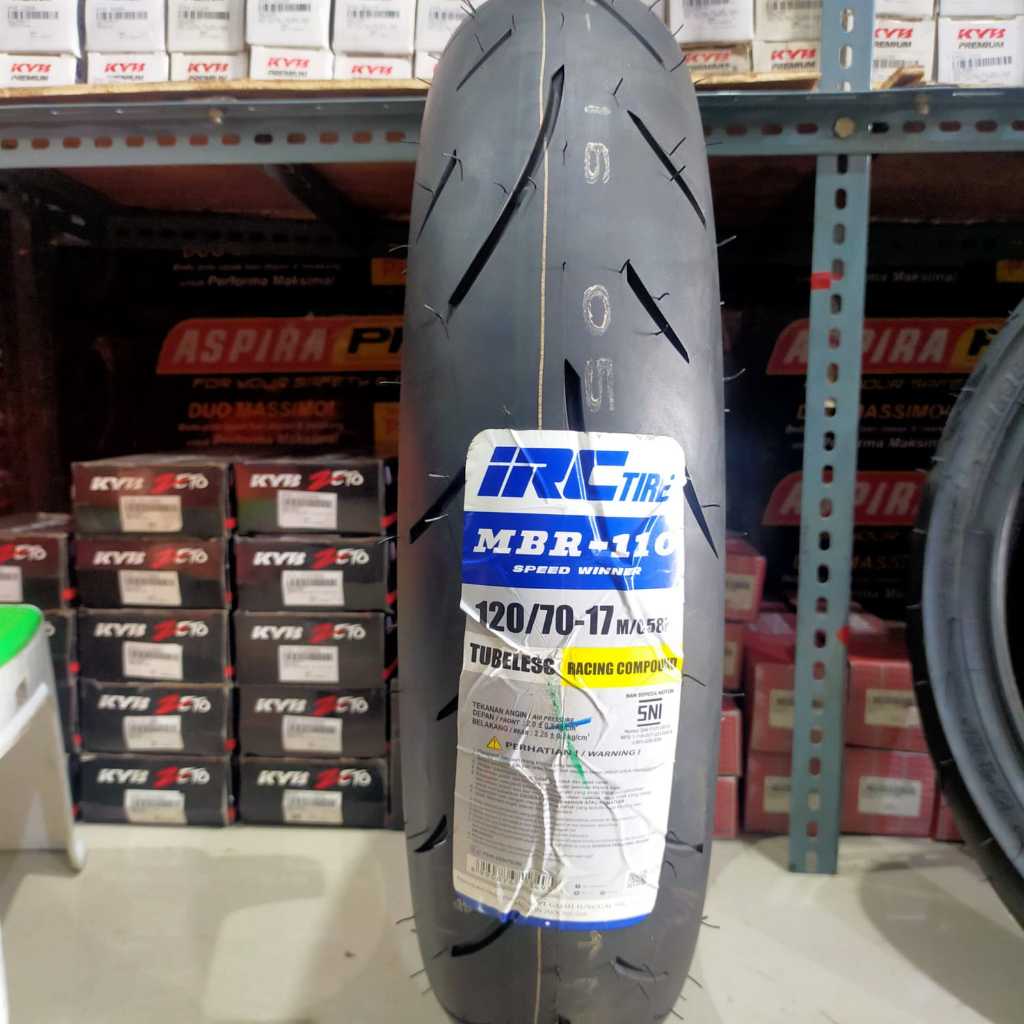 Jual Ban Motor IRC MBR-110 120/70-17 Tubeless Soft Compound Ring 17 ...