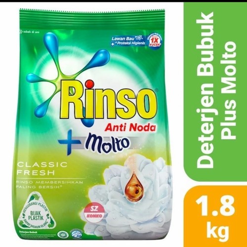 Jual rinso classic fresh detergen bubuk 1,8 kg | Shopee Indonesia