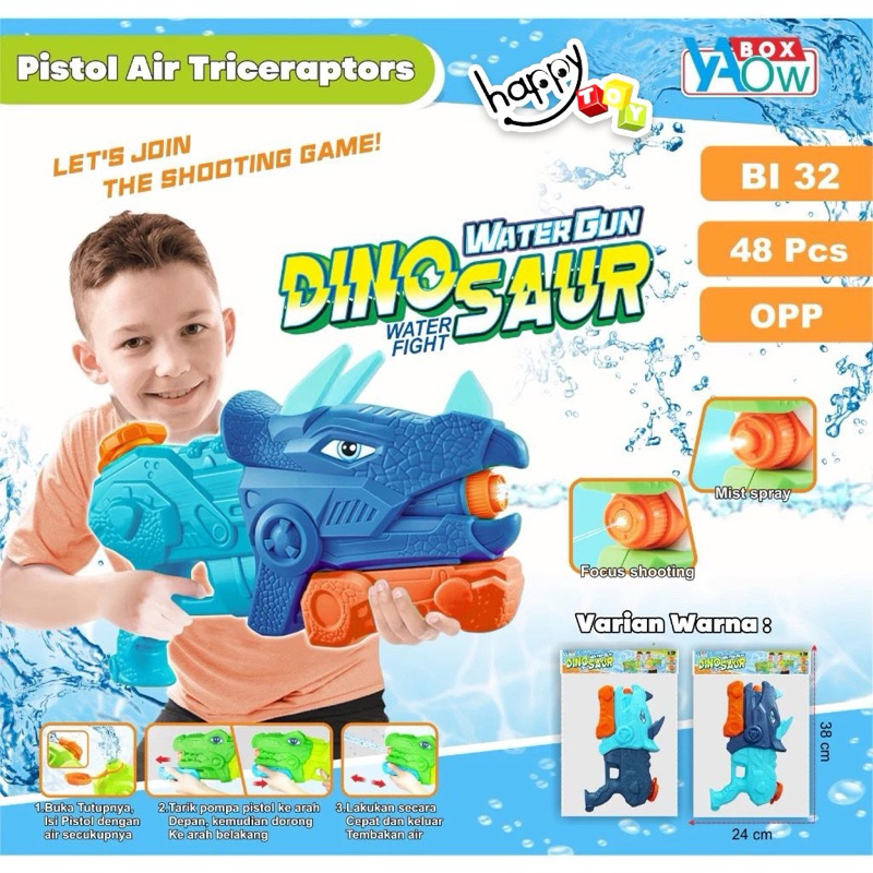 Jual Best-Mainan Anak | Pistol Water Gun Dinosaurus | Shopee Indonesia