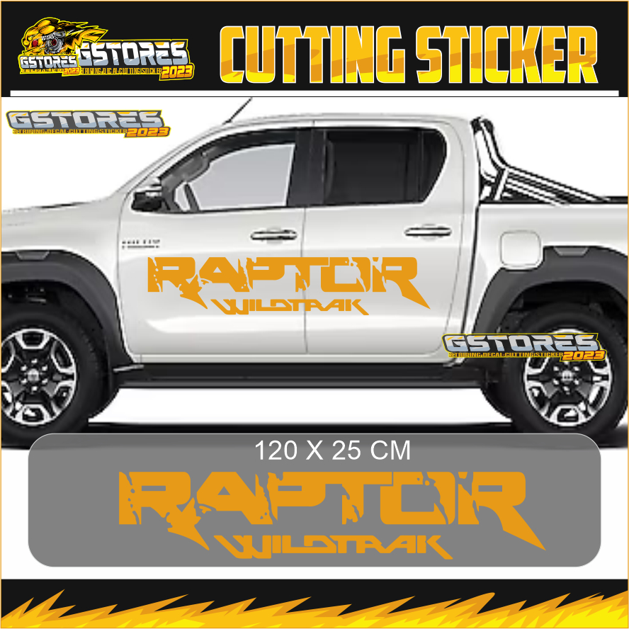 Jual Sticker stiker mobil raptor wildtrak cutting sticker ford raptor ...