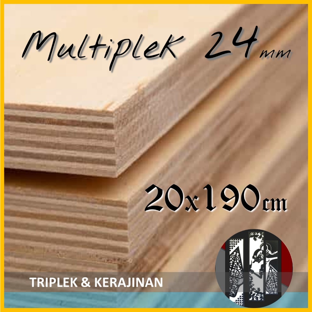 Jual Triplek 24mm 20x190 cm Multiplek MDF Melamin Blokmin Blokboard 24 ...