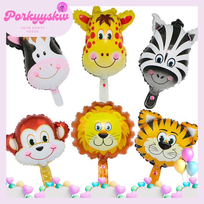 Jual [Porkyyskw] Balon Foil Hewan/ Balon Kepala Animal/ Balon Foil ...