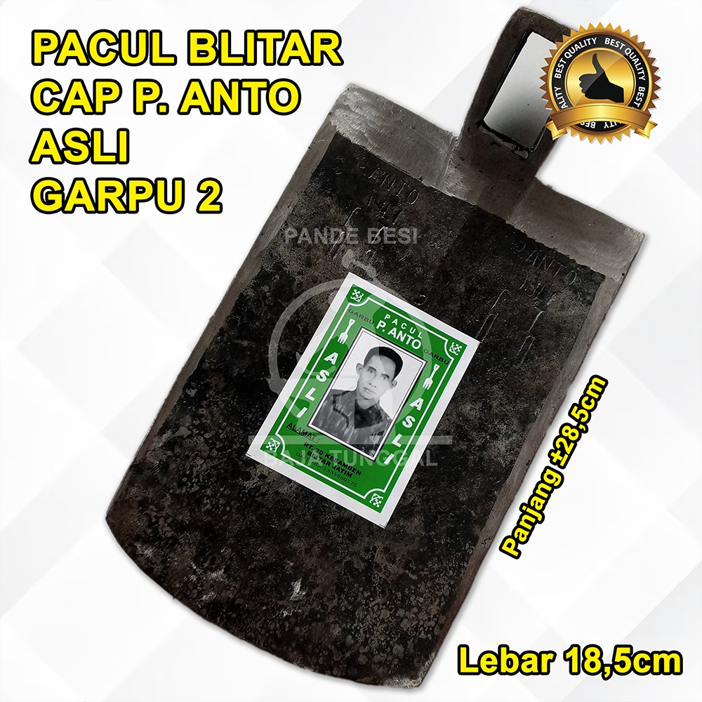 Jual Pacul P Anto Asli Original Cap Garbu 2 Ukuran 18-19cm Cangkul ...
