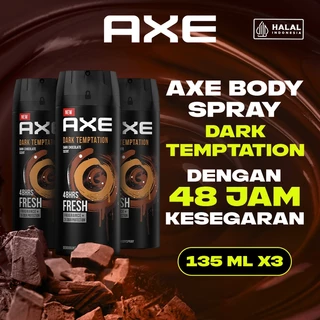 Axe Dark Temptation 135ml Triplepack