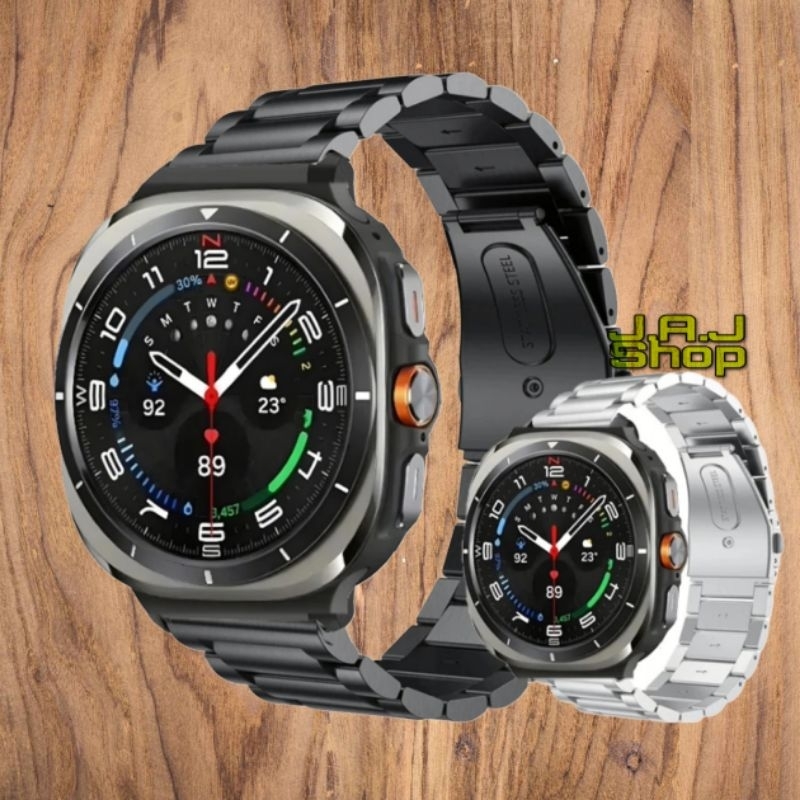 Jual STRAP TALI JAM RANTAI STAINLESS STEEL NO GAPS KONEKTOR WATCH BAND ...