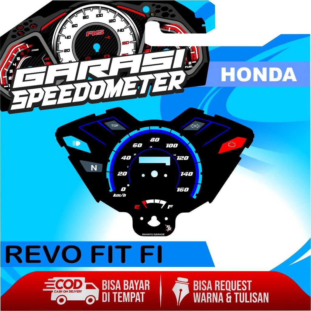 Jual PAPAN SPEEDOMETER CUSTOM HONDA REVO FIT FI | Shopee Indonesia