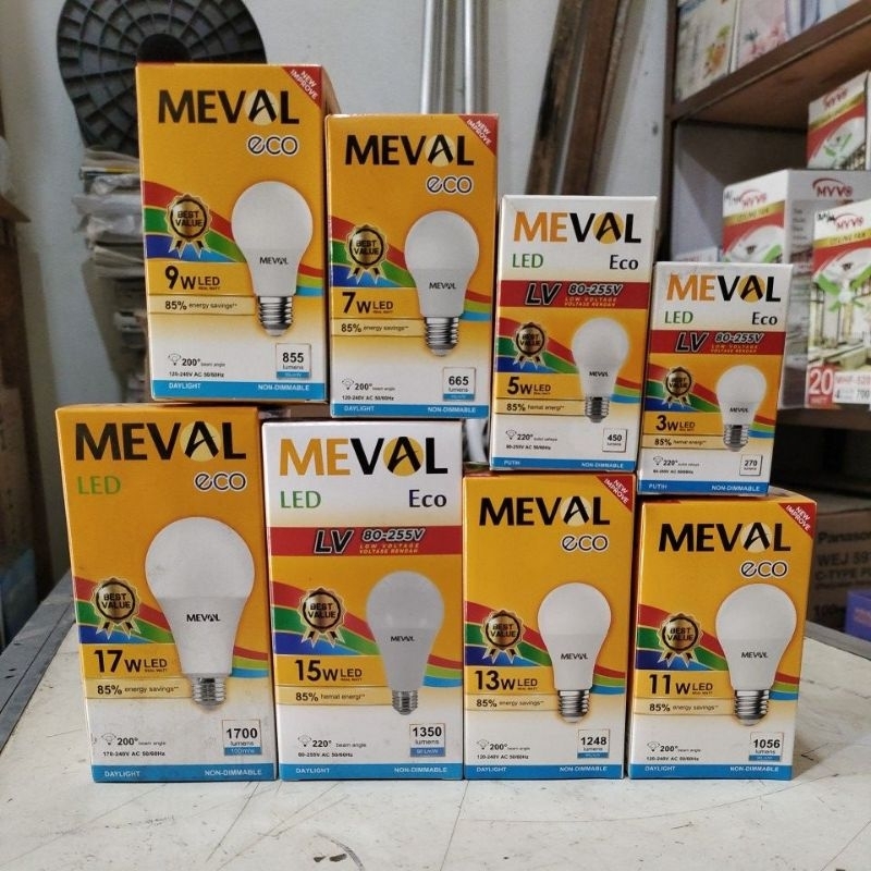 Jual Lampu led buld MEVAL ECO/ECO LV | Shopee Indonesia