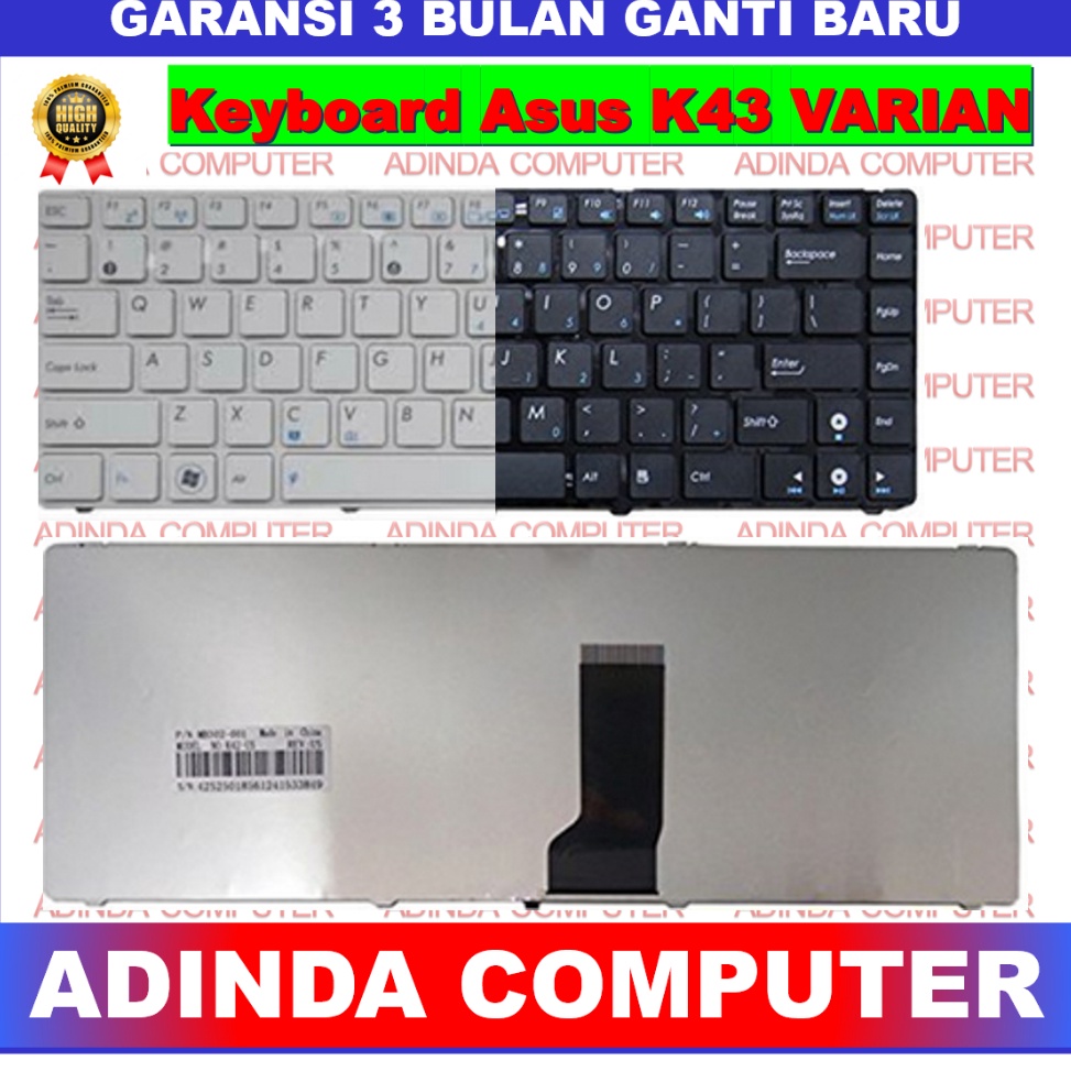 Jual Keyboard Laptop ASUS K43 K42 A43 A43E A43U A43SJ K43 K43SJ K43B ...