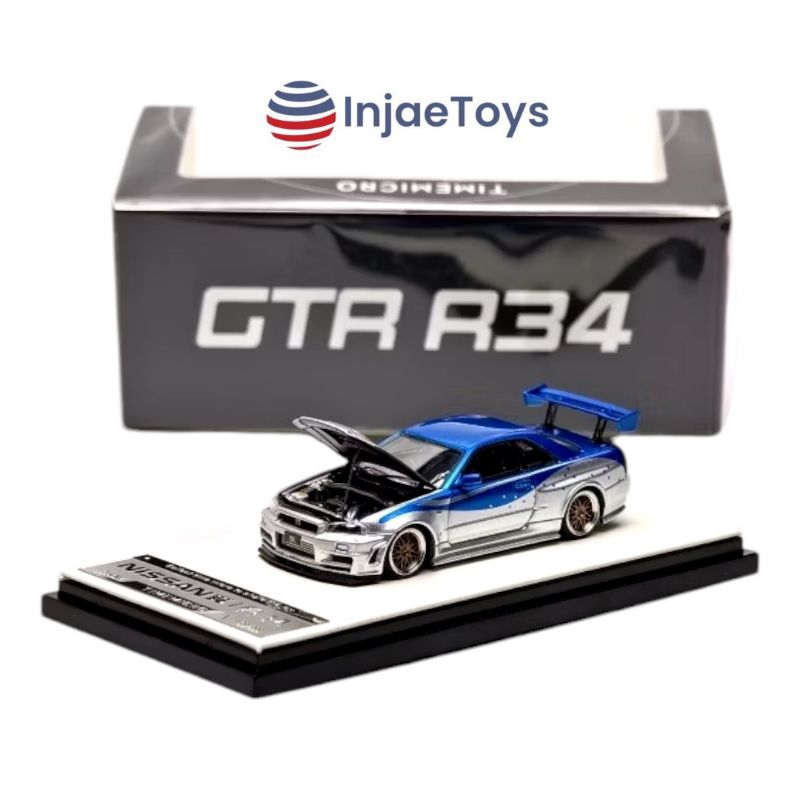 Jual Time Micro Skyline GTR R34 Z-Tune Fast and Furious Open Hood ...