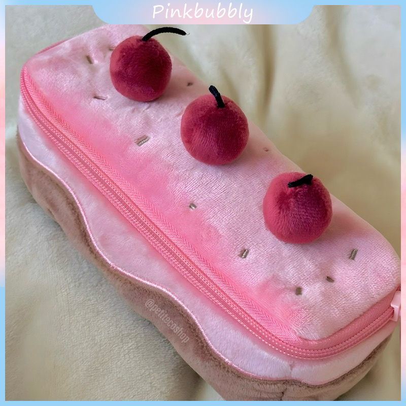 Jual Pinkbubbly.【Ready】Cherry Cake Pencil Case Ins Cake Pen Tas Cute ...