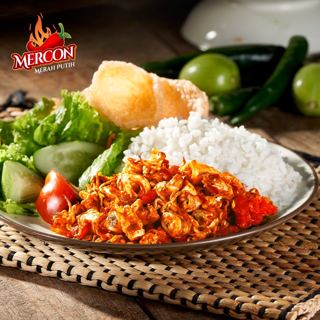 Jual MERCON MERAH PUTIH - Oseng Merecon Daging/Cakalang/Cumi Jerit/Cabe ...