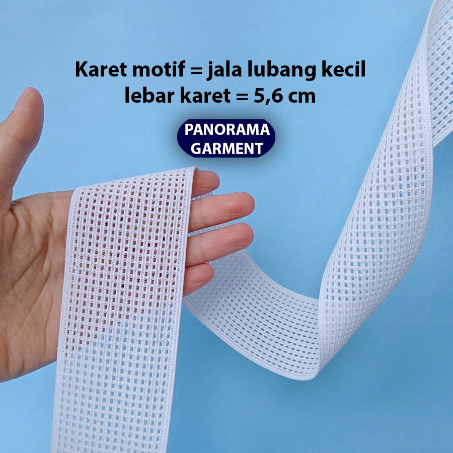 Jual karet elastis motif jala 5,6 cm | Shopee Indonesia