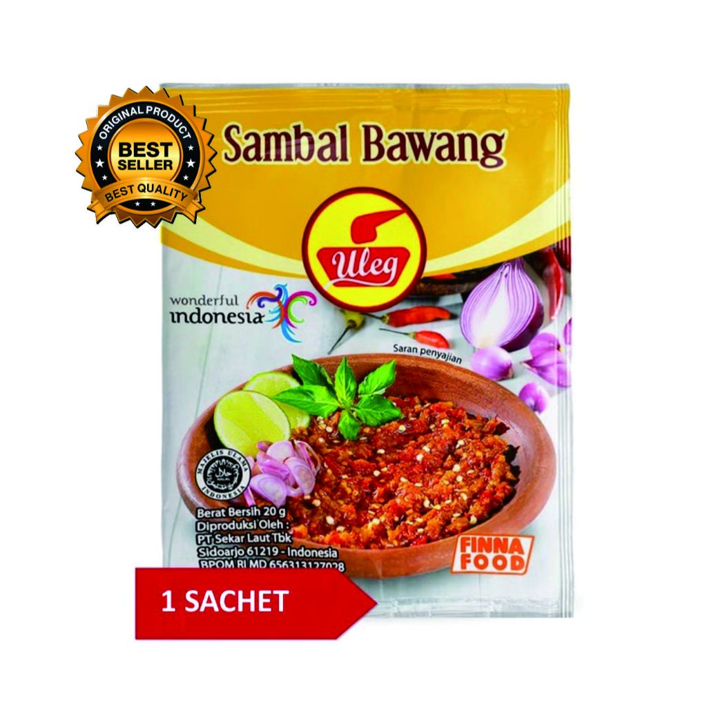 Jual Finna Sambal Uleg Terasi | Finna Uleg Kemasan Per Sachet