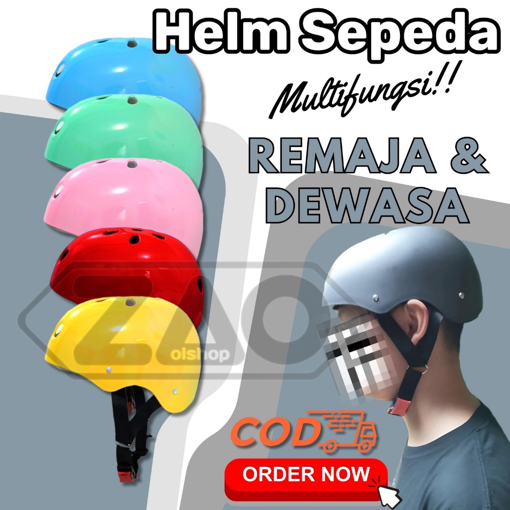 Jual Helm Sepeda Dewasa Polos Murah Banyak Varian Warna Climbing ...