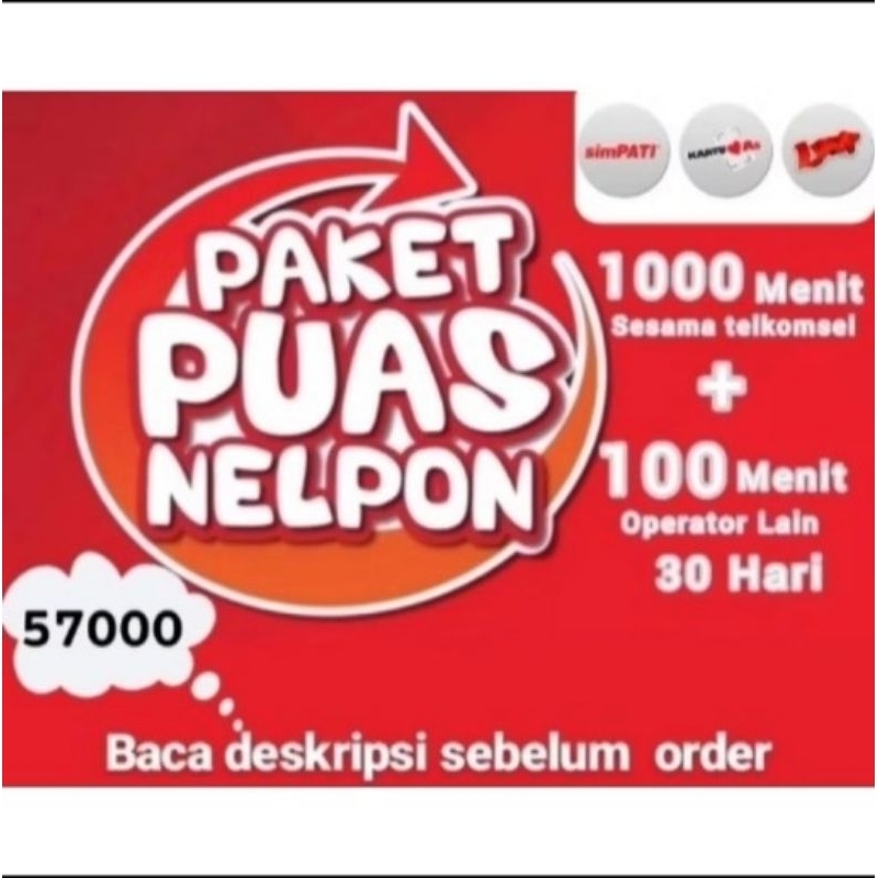 Jual PAKET NELPON TELKOMSEL AS, SIMPATI TERMURAH 3HARi 7HARI 30HARI ...