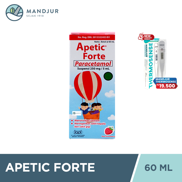 Jual Apetic Forte Suspensi 60 mL - Obat Demam dan Nyeri Anak Rasa ...
