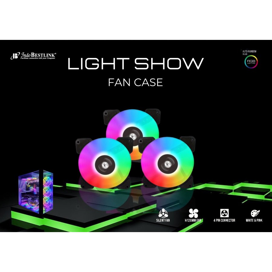 Jual FAN CHASING RGB / FAN CASING 12CM / Fan Case Indobestlink Aura RGB ...