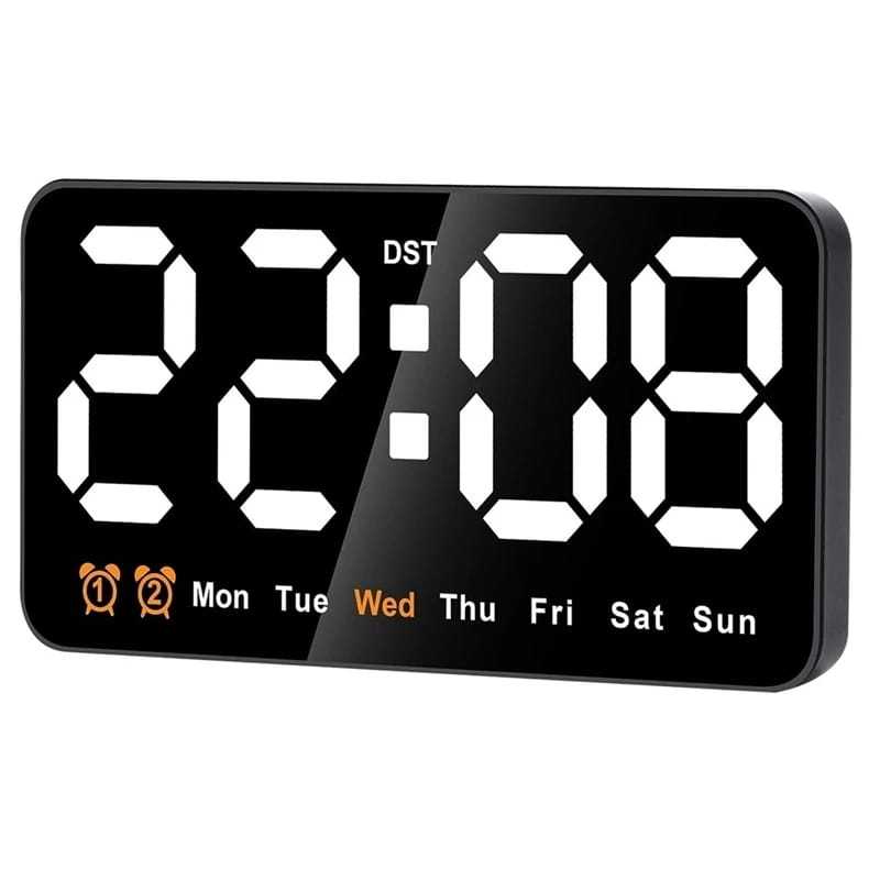 Jual JD-6638 SOHA Jam Digital LED Jam Meja Dinding Digital LED Clock ...