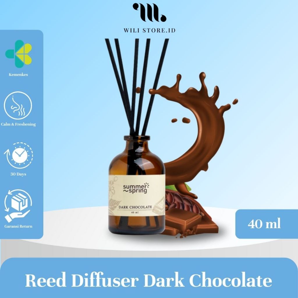 Jual Summerspring Reed Diffuser Dark Chocolate Pengharum Ruangan 40ml ...