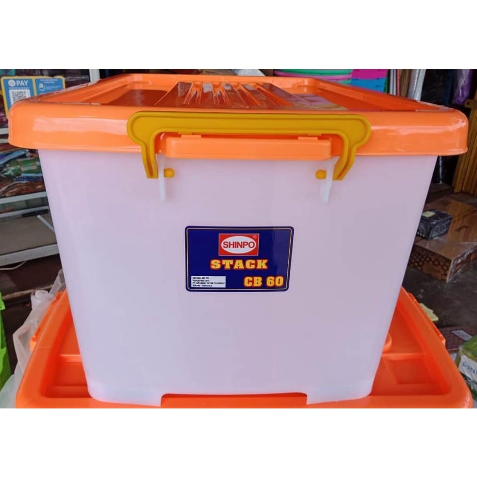 Jual BOX CONTAINER SHINPO CB 60 STACK / KONTAINER 60L KOTAK BATAM ...