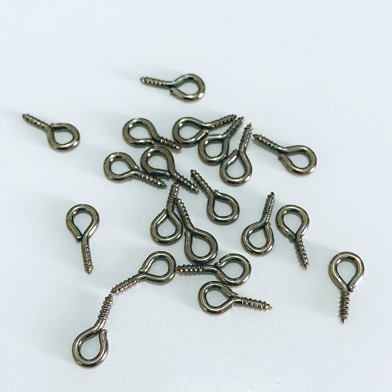 Jual Kait Resin Paku Ulir Kepala Bulat 20 Biji Silver Gold Putih Warna ...
